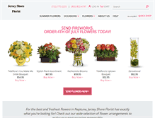 Tablet Screenshot of jerseyshoreflorist.com